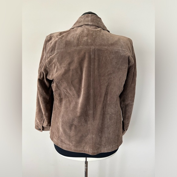 Chico’s Suede Leather Blazer - Picture 3 of 5